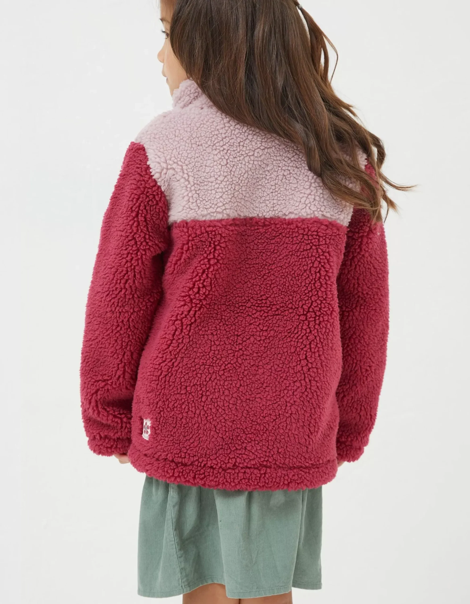 Girls FatFace View All|Elodie Fleece Button Sweatshirt