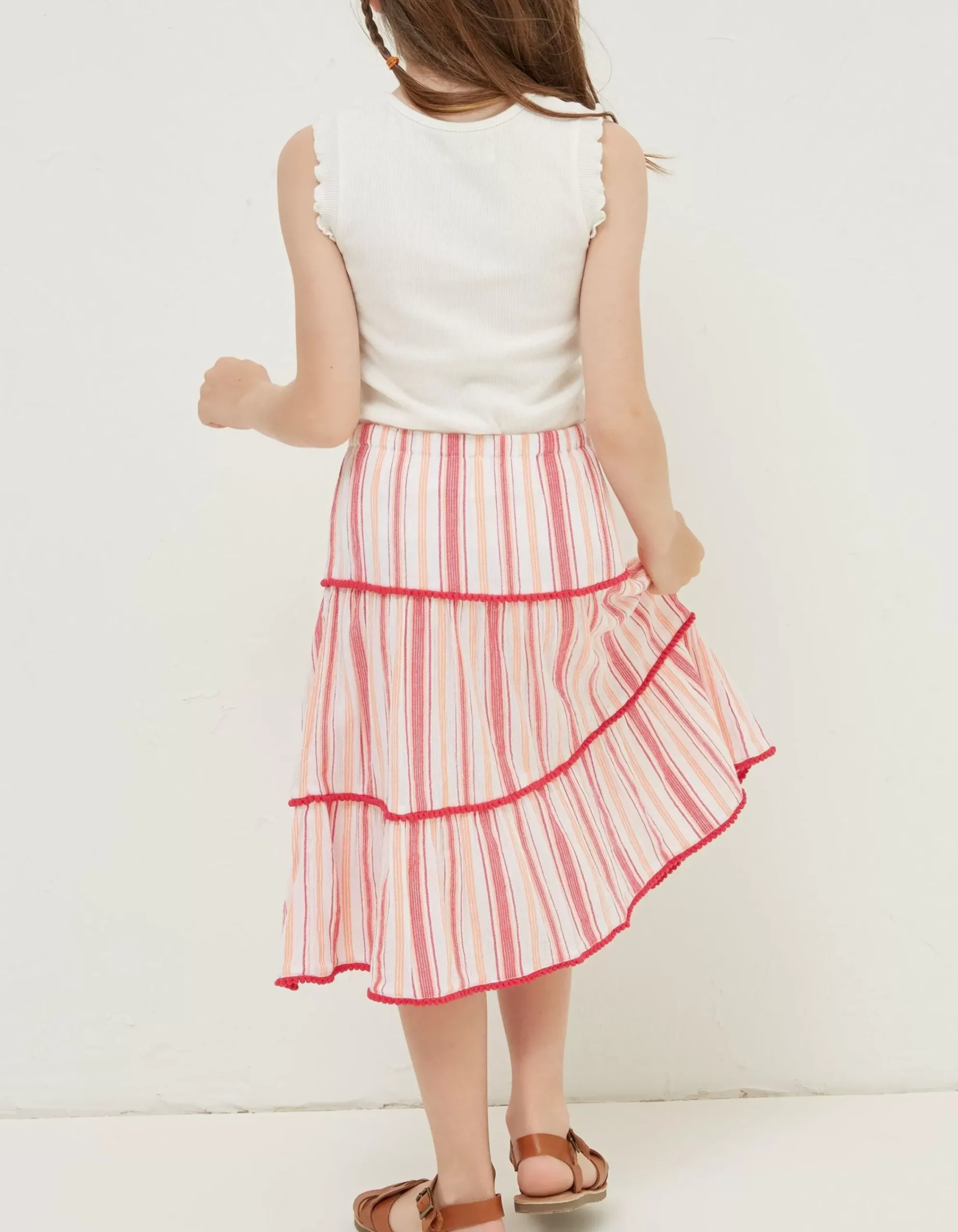 Girls FatFace View All|Elodie Stripe Woven Skirt