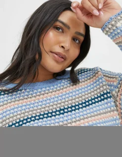 Women FatFace View All|Elsewhere Stitch Stripe Jumper