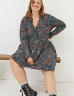 Women FatFace View All|Elsie Textured Jersey Dress
