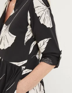 Women FatFace Dresses|Elsie Twilight Leaves Dress