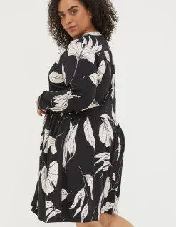 Women FatFace Dresses|Elsie Twilight Leaves Dress
