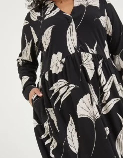 Women FatFace Dresses|Elsie Twilight Leaves Dress