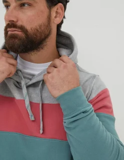 Men FatFace Sweatshirts & Hoodies|Emsworth Stripe Hoodie