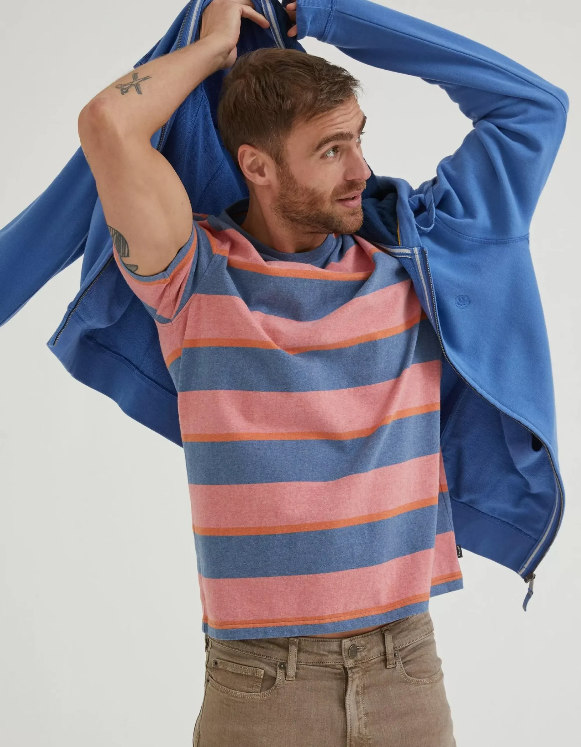 Men FatFace Sweatshirts & Hoodies|Emsworth Zip Through Hoodie