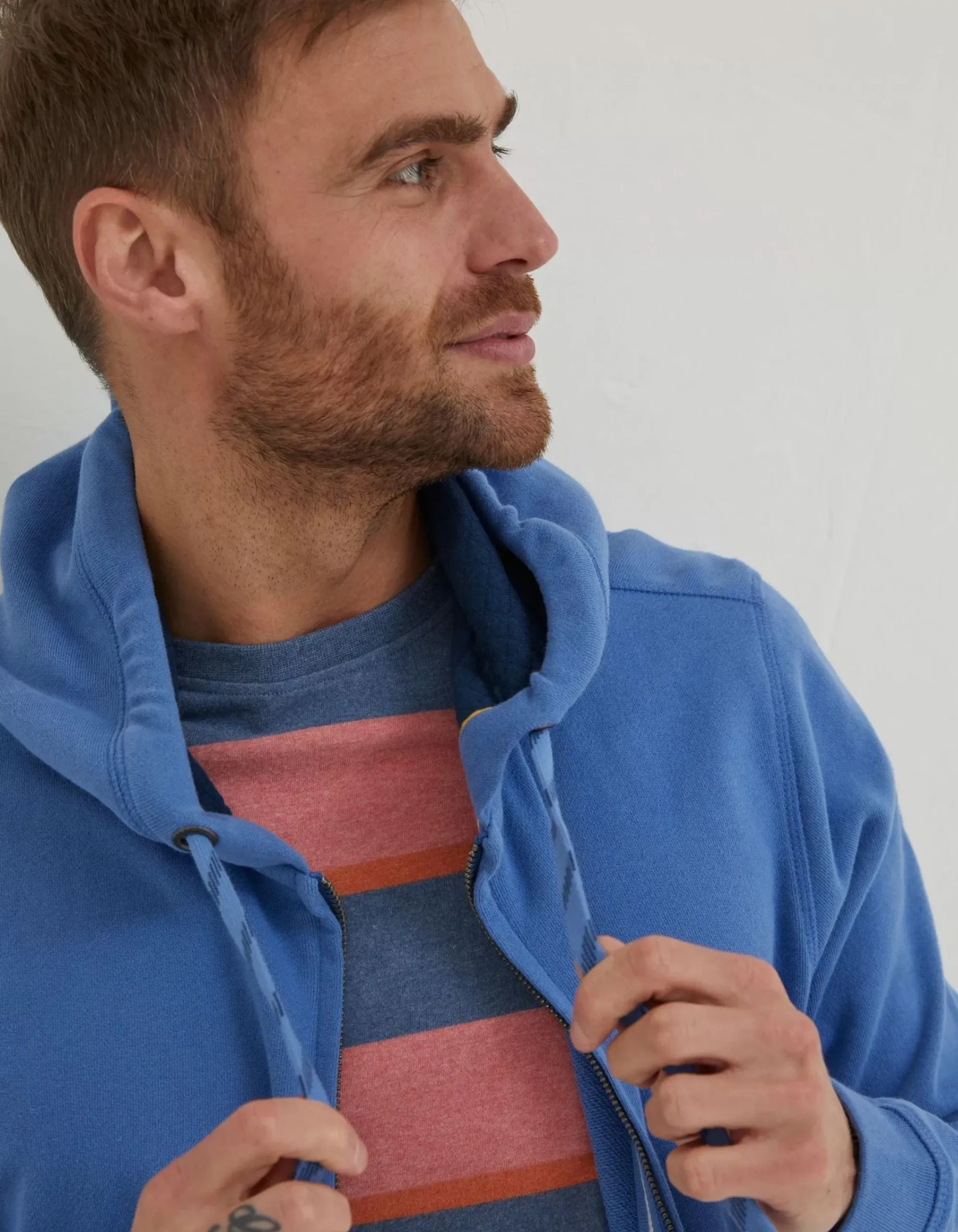 Men FatFace Sweatshirts & Hoodies|Emsworth Zip Through Hoodie
