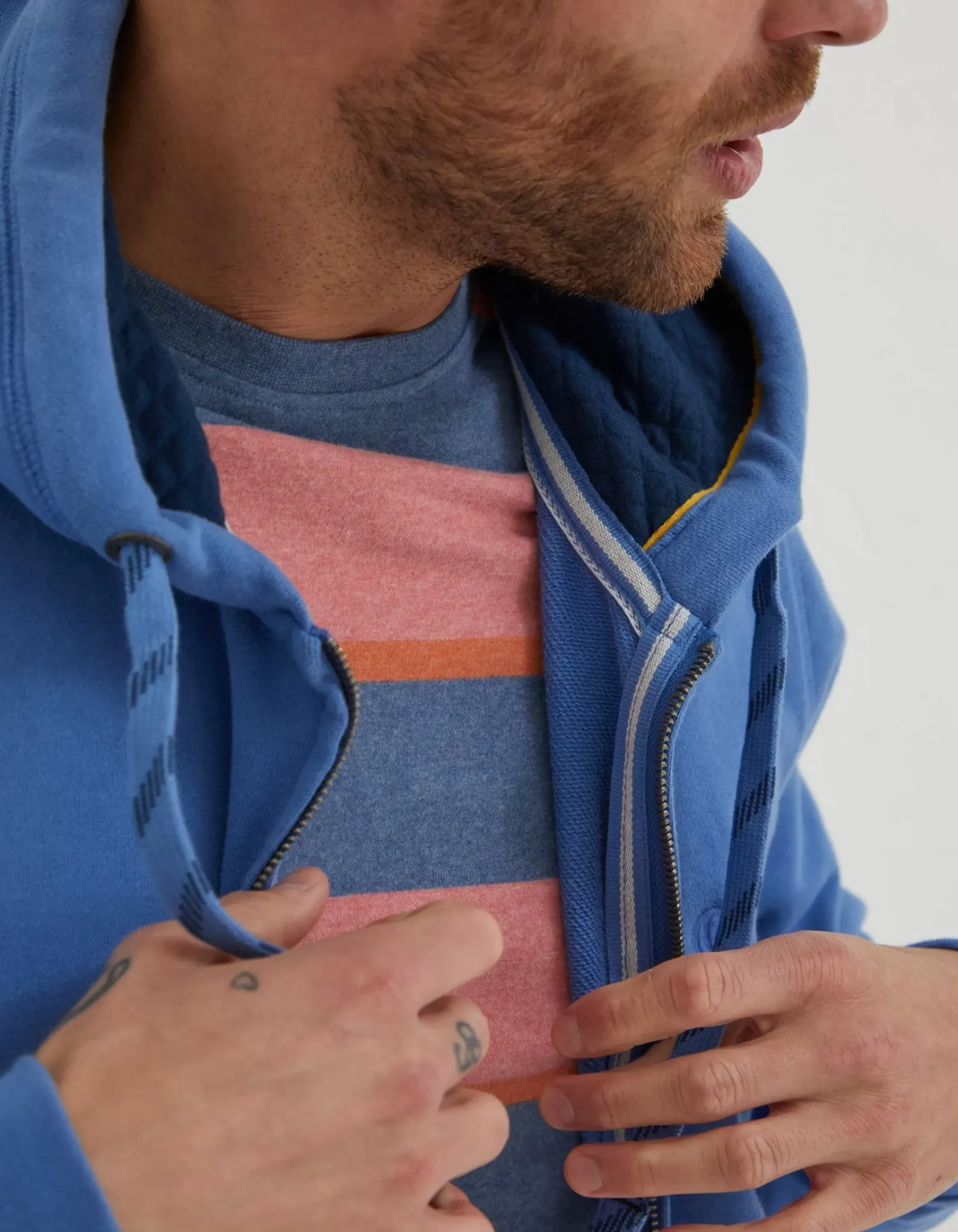 Men FatFace Sweatshirts & Hoodies|Emsworth Zip Through Hoodie