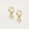 Women FatFace View All|Enamel Flower Drop Earrings