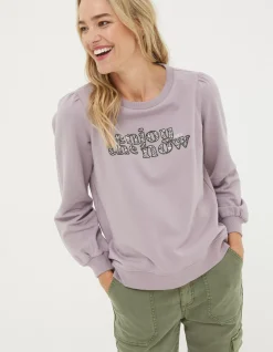Women FatFace Sweatshirts & Hoodies|Enjoy The Now Sweatshirt
