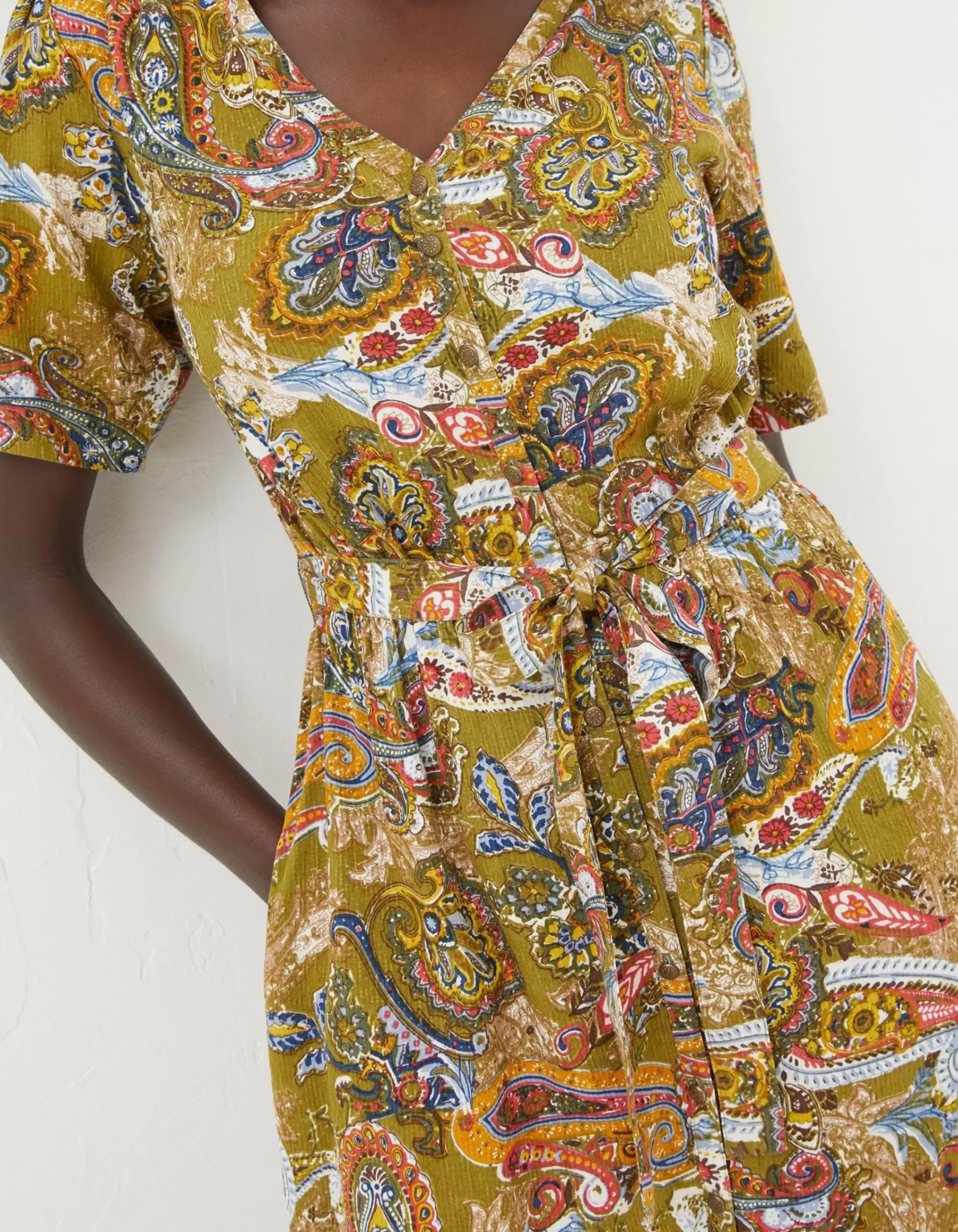 Women FatFace View All|Estelle Paisley Midi Tea Dress