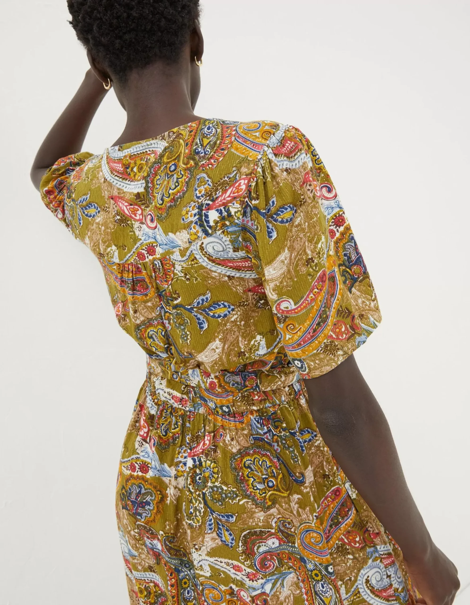 Women FatFace View All|Estelle Paisley Midi Tea Dress