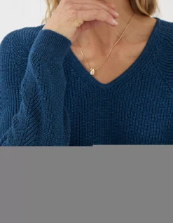 Women FatFace View All|Estelle V Neck Sparkle Jumper