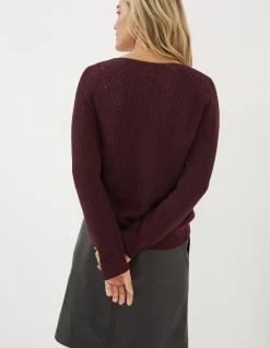 Women FatFace View All|Estelle V Neck Sparkle Jumper