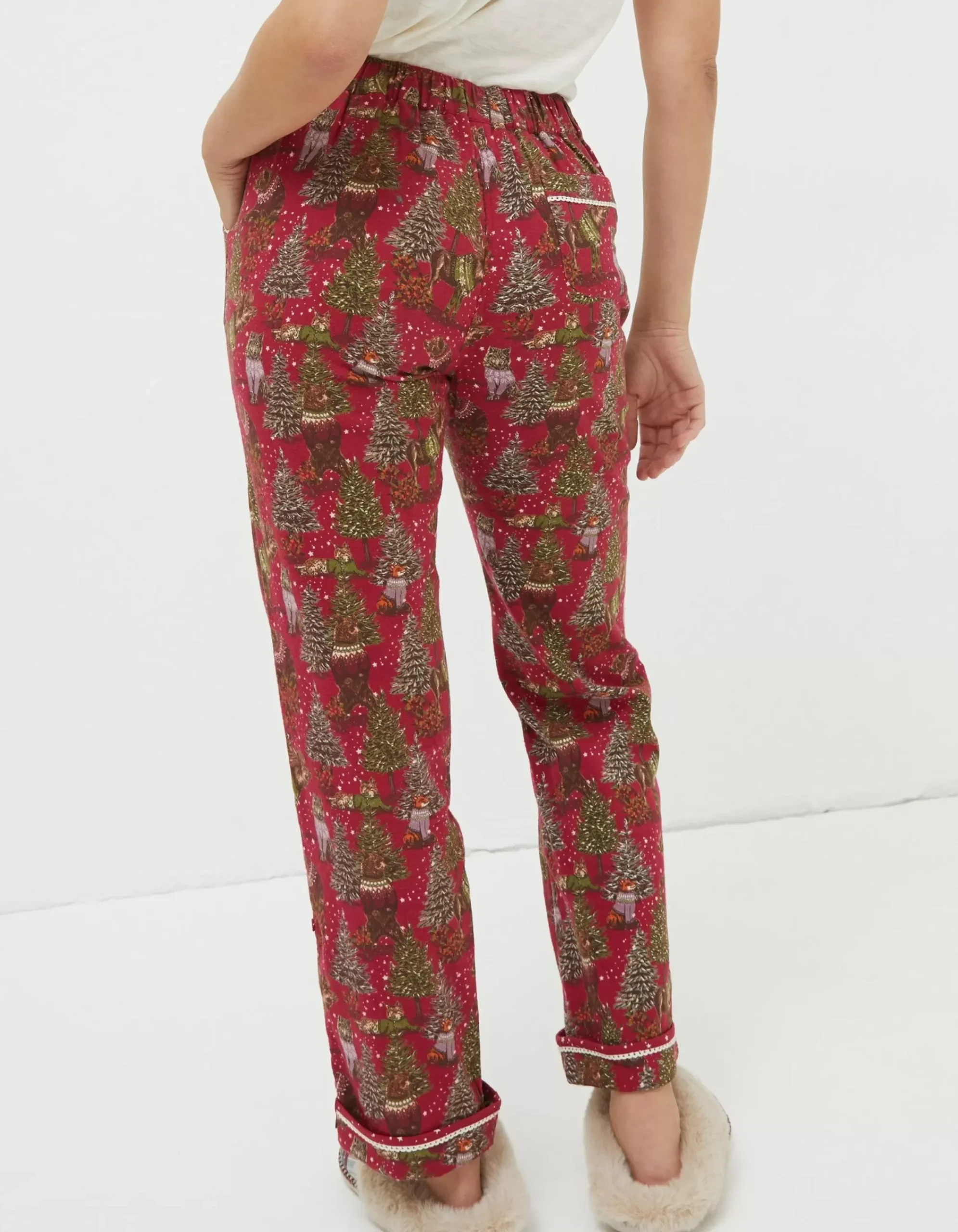 Women FatFace View All|Eva Bobbi Bear Pyjama Bottoms