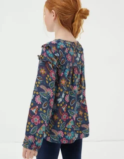 Girls FatFace View All|Eva Garden Floral Blouse