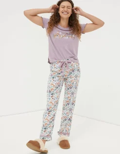 Women FatFace Nightwear & Loungewear|Eva Lino Animals Pyjama Bottoms