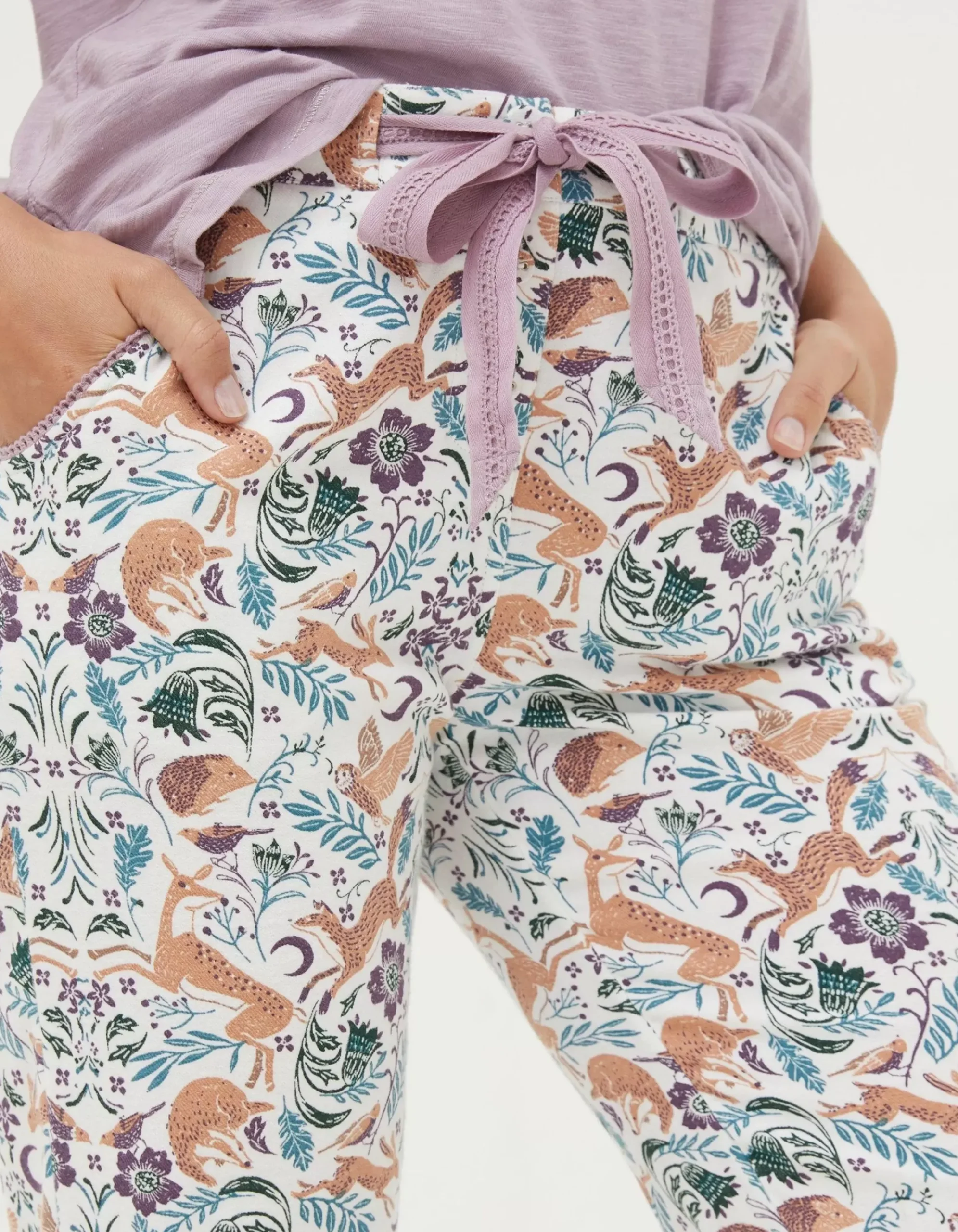 Women FatFace Nightwear & Loungewear|Eva Lino Animals Pyjama Bottoms