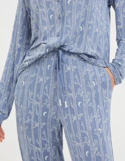 Women FatFace View All|Eva Woodlands Jersey Pyjama Bottoms