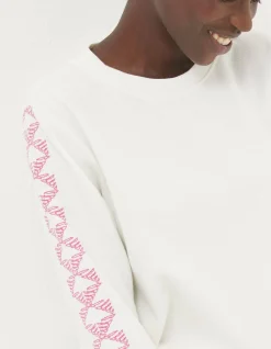 Women FatFace View All|Eve Embroidered Sleeve Top