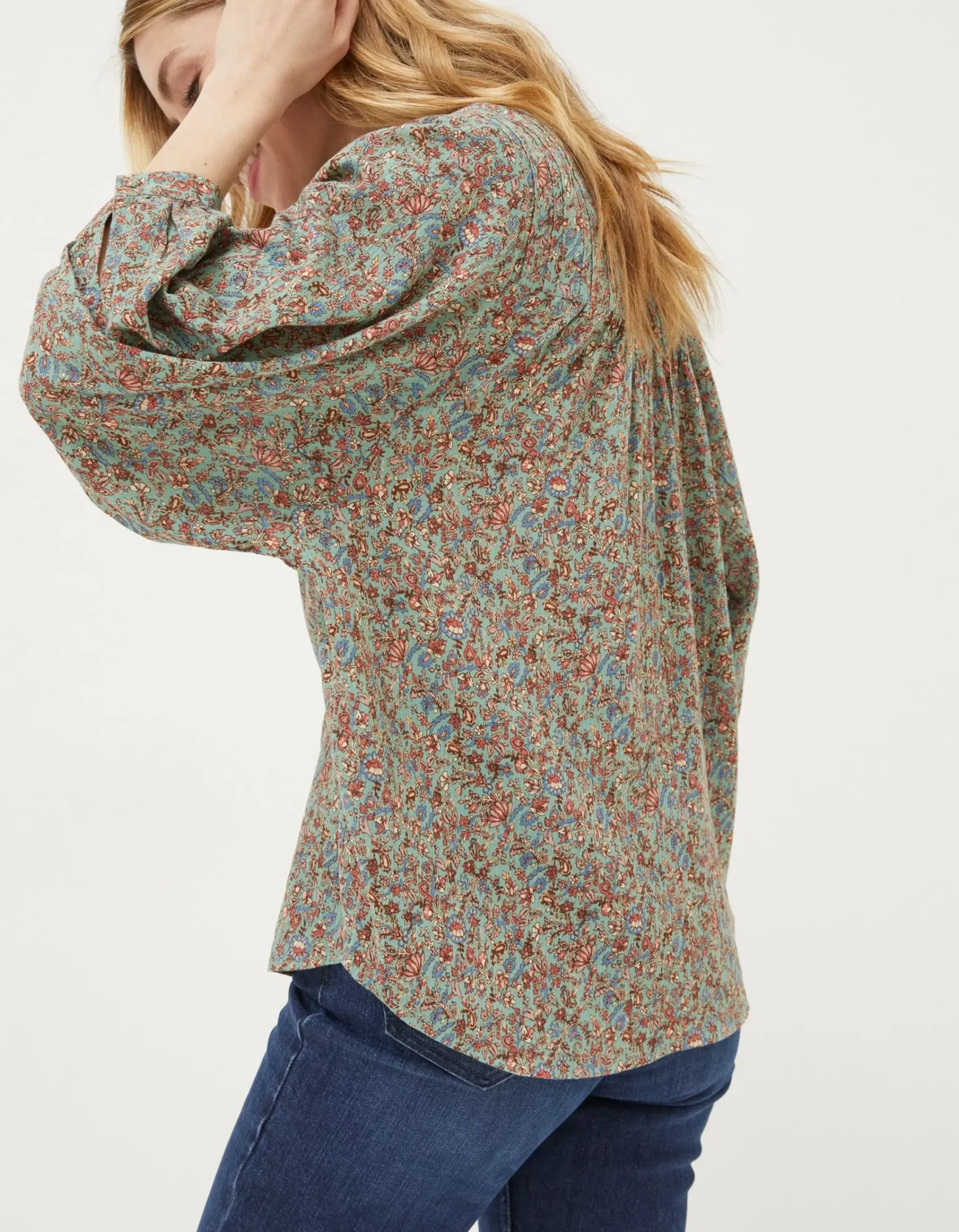 Women FatFace Shirts & Blouses|Evelyn Craft Floral Blouse