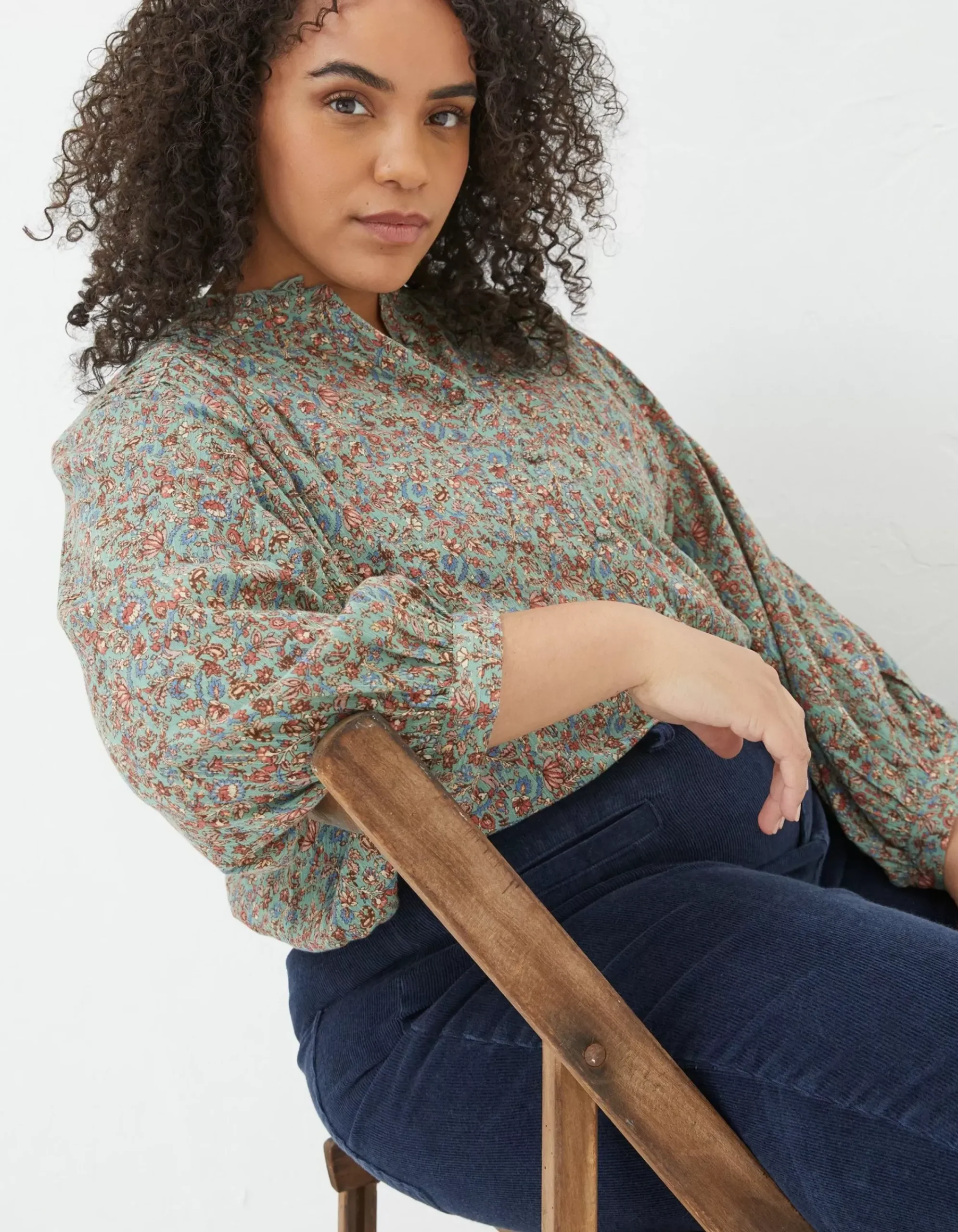 Women FatFace Shirts & Blouses|Evelyn Craft Floral Blouse