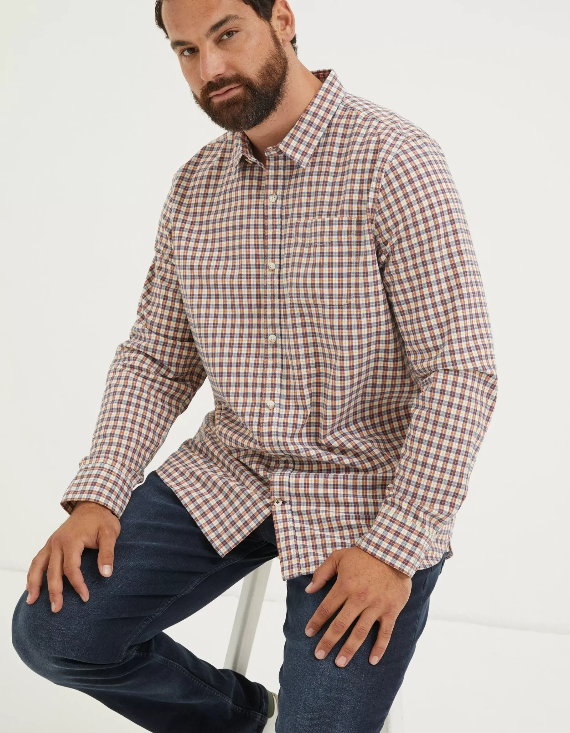 Men FatFace Shirts|Everly Check Shirt