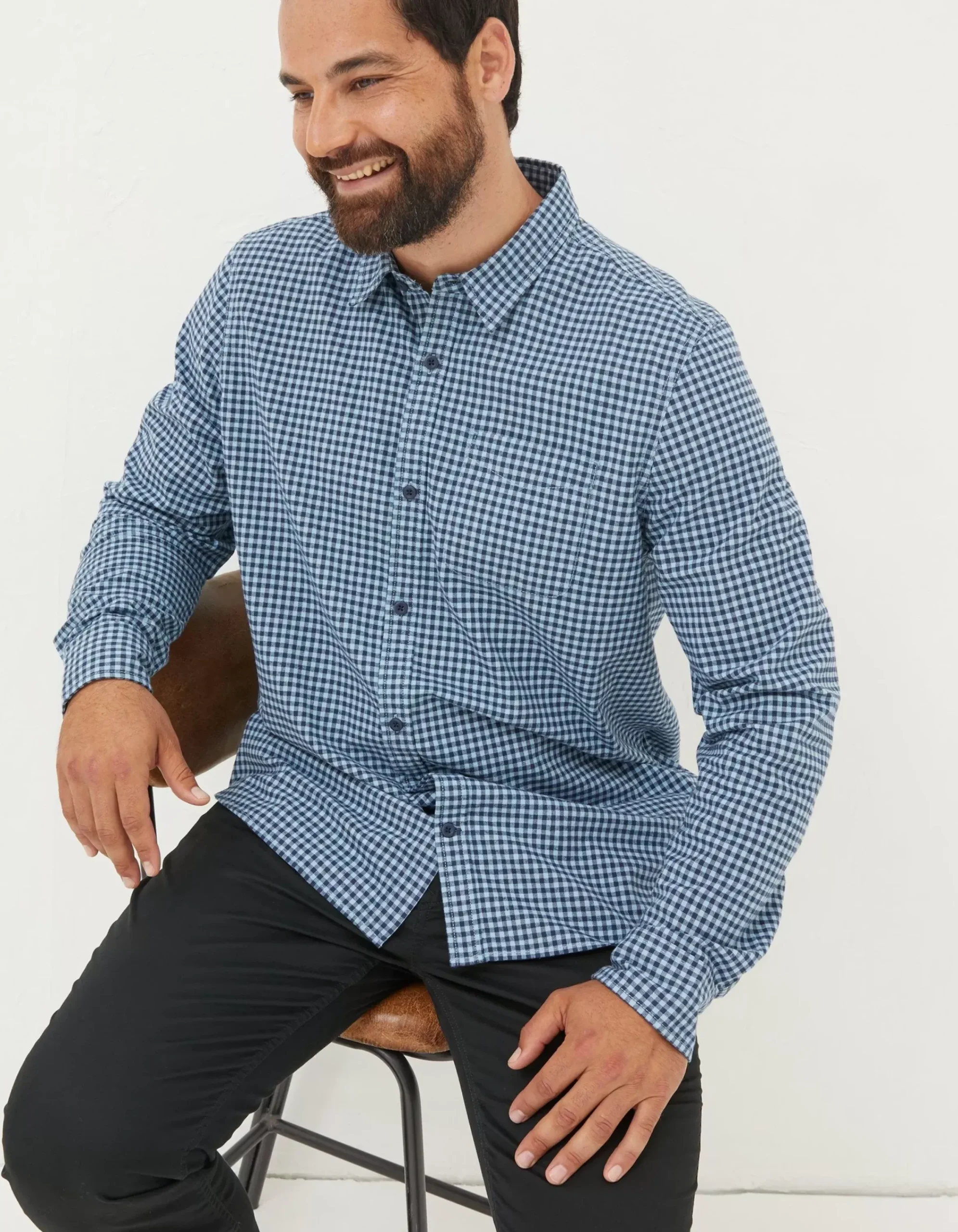 Men FatFace Shirts|Everly Gingham Shirt