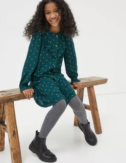 Girls FatFace View All|Evie Foil Star Dress
