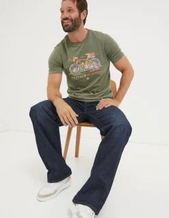 Men FatFace View All|Explore Outdoors Bike T-Shirt