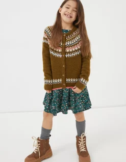 Girls FatFace View All|Fairisle Detail Cardigan