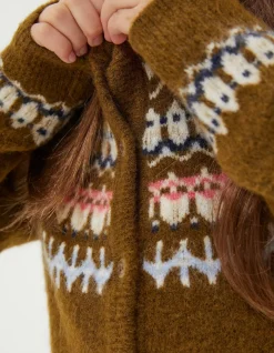 Girls FatFace View All|Fairisle Detail Cardigan