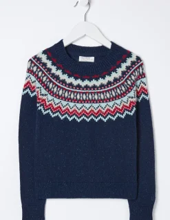 Girls FatFace View All|Fairisle Knitted Crew Neck Jumper