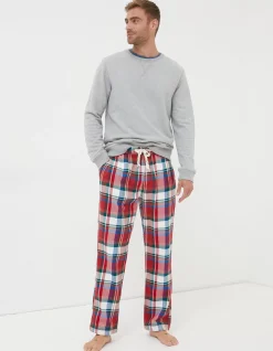 Men FatFace View All|Family Check Pyjama Bottoms