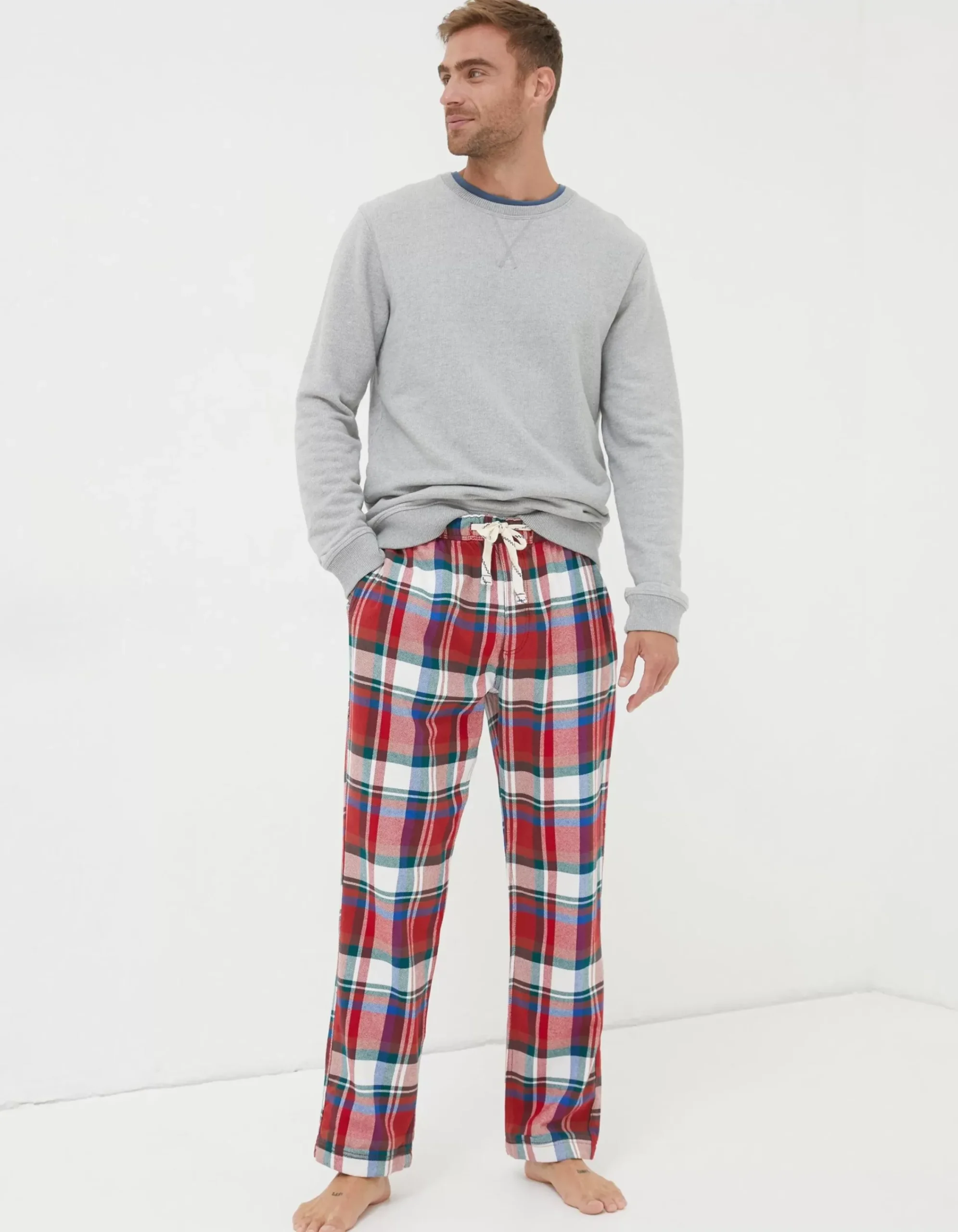 Men FatFace View All|Family Check Pyjama Bottoms