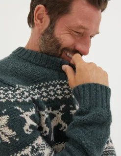 Men FatFace View All|Family Reindeer Christmas Jumper
