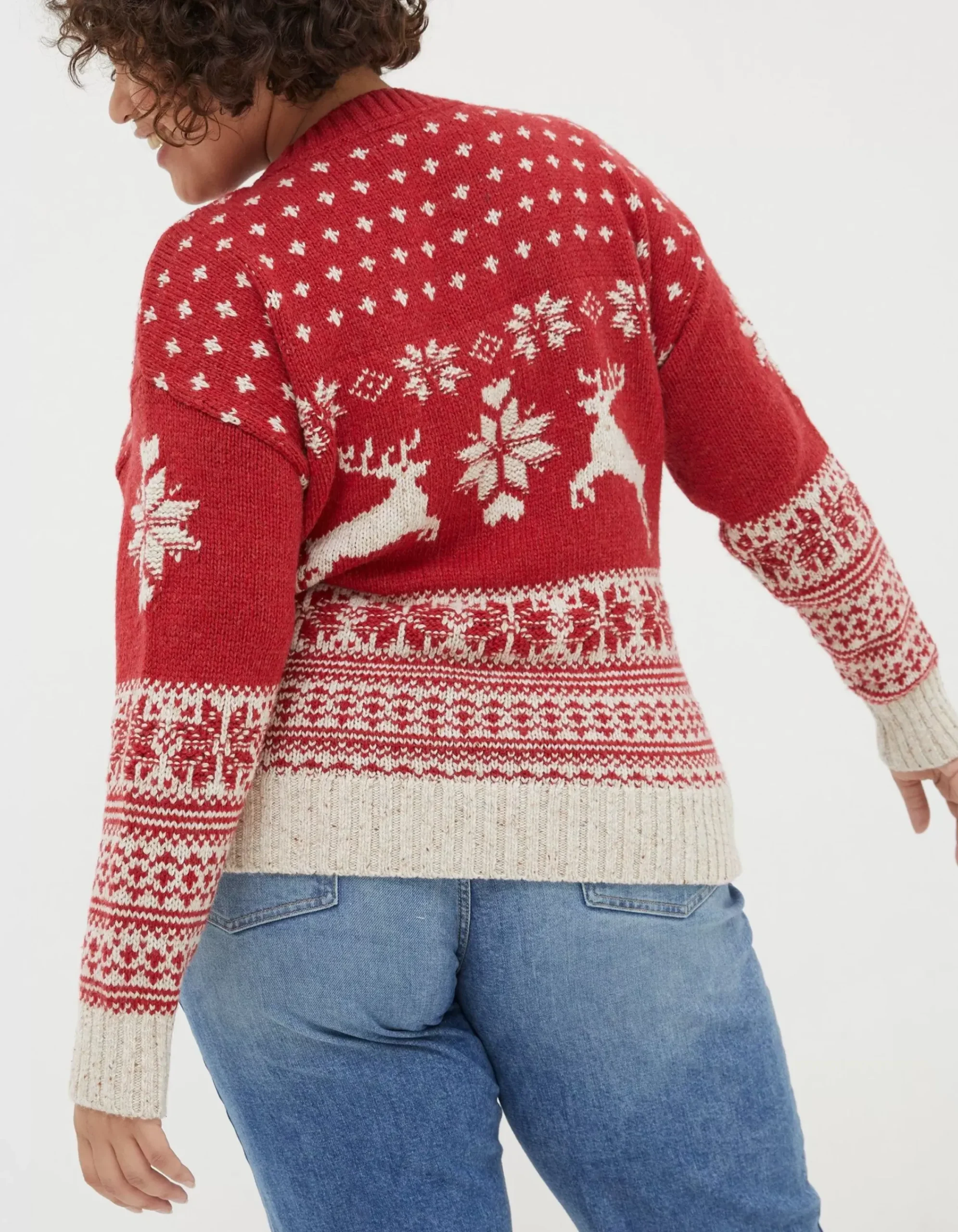 Women FatFace View All|Family Reindeer Christmas Jumper