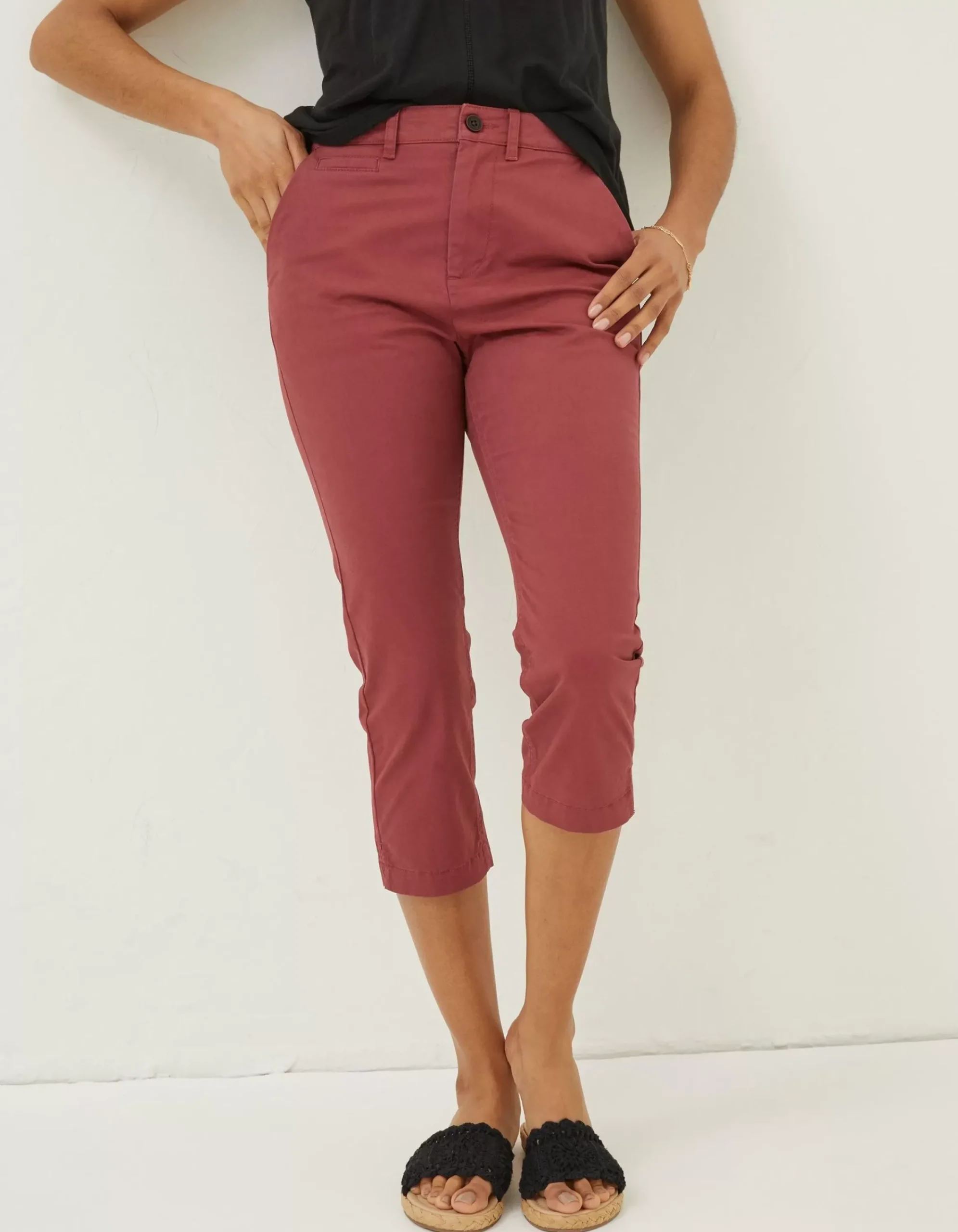 Women FatFace Trousers & Leggings|Farnham Cropped Chinos