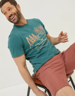 Men FatFace T-Shirts|Surf Club T-Shirt