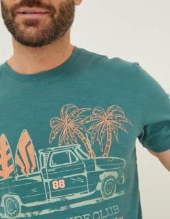 Men FatFace T-Shirts|Surf Club T-Shirt