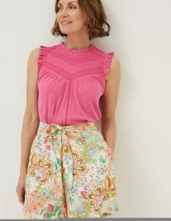 Women FatFace Shorts|Faye Paradise Floral Shorts
