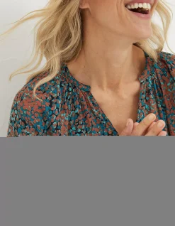 Women FatFace Shirts & Blouses|Faye Textured Spot Tunic