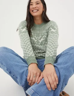 Women FatFace View All|Felicity Fox Fairisle Jumper