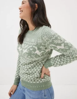 Women FatFace View All|Felicity Fox Fairisle Jumper