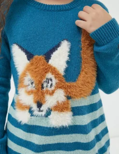 Girls FatFace View All|Felicity Fox Knitted Jumper