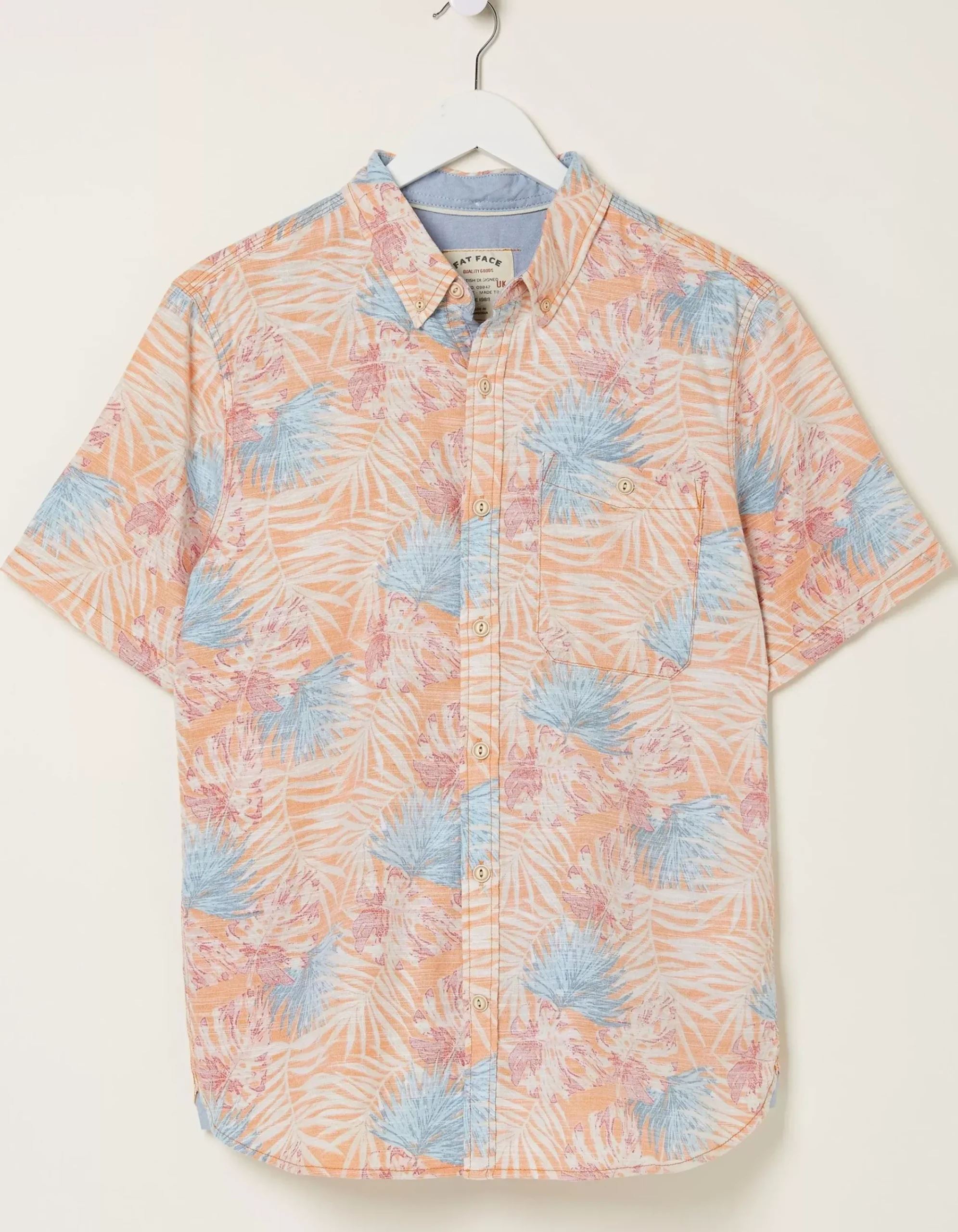 Men FatFace Shirts|Fently Palm Print Shirt