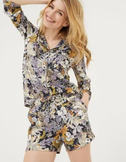 Women FatFace Nightwear & Loungewear|Fern Floral Short Pyjama Set