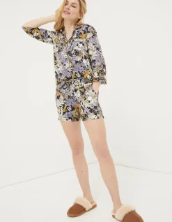 Women FatFace Nightwear & Loungewear|Fern Floral Short Pyjama Set