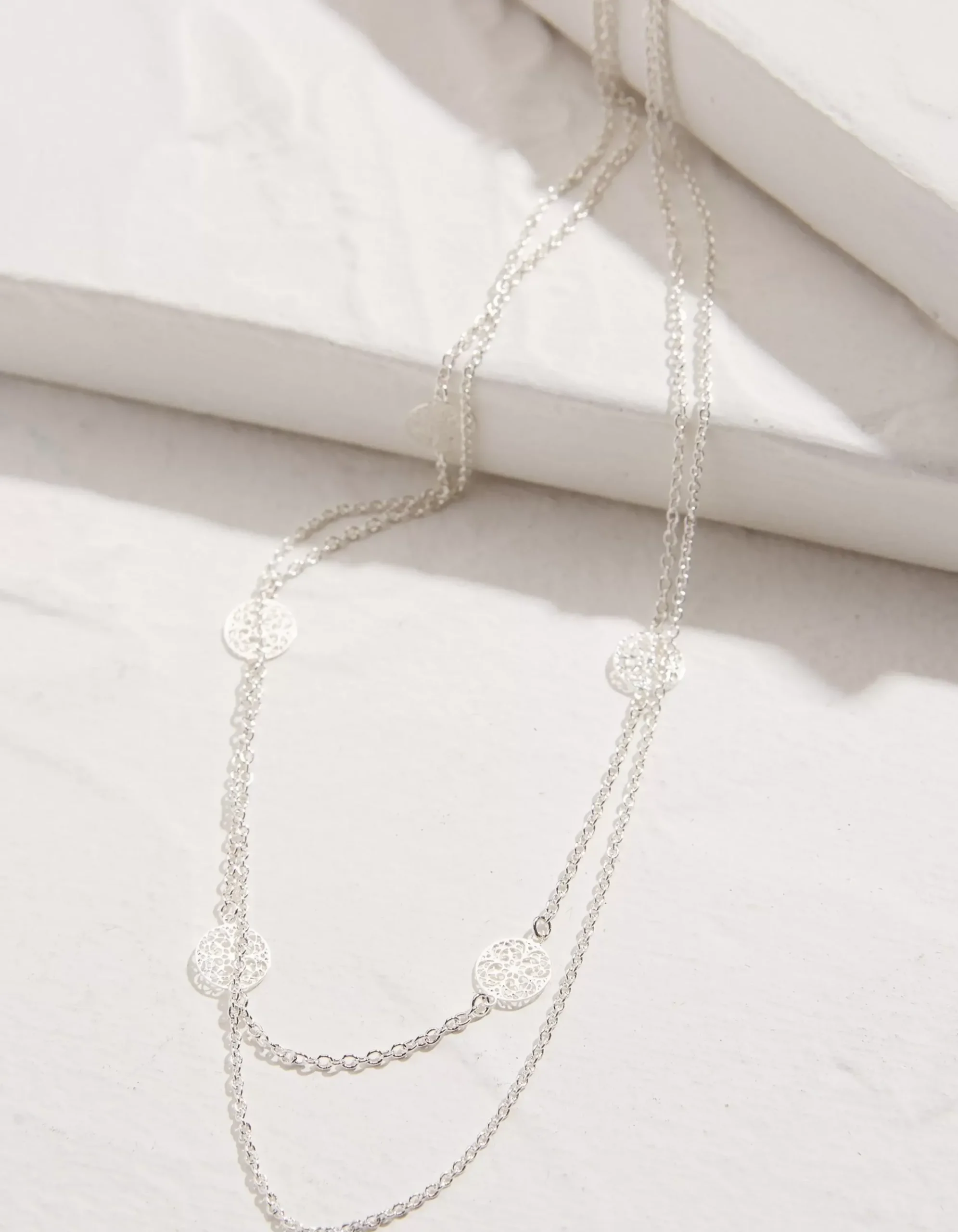 Women FatFace View All|Filagree Disc Necklace