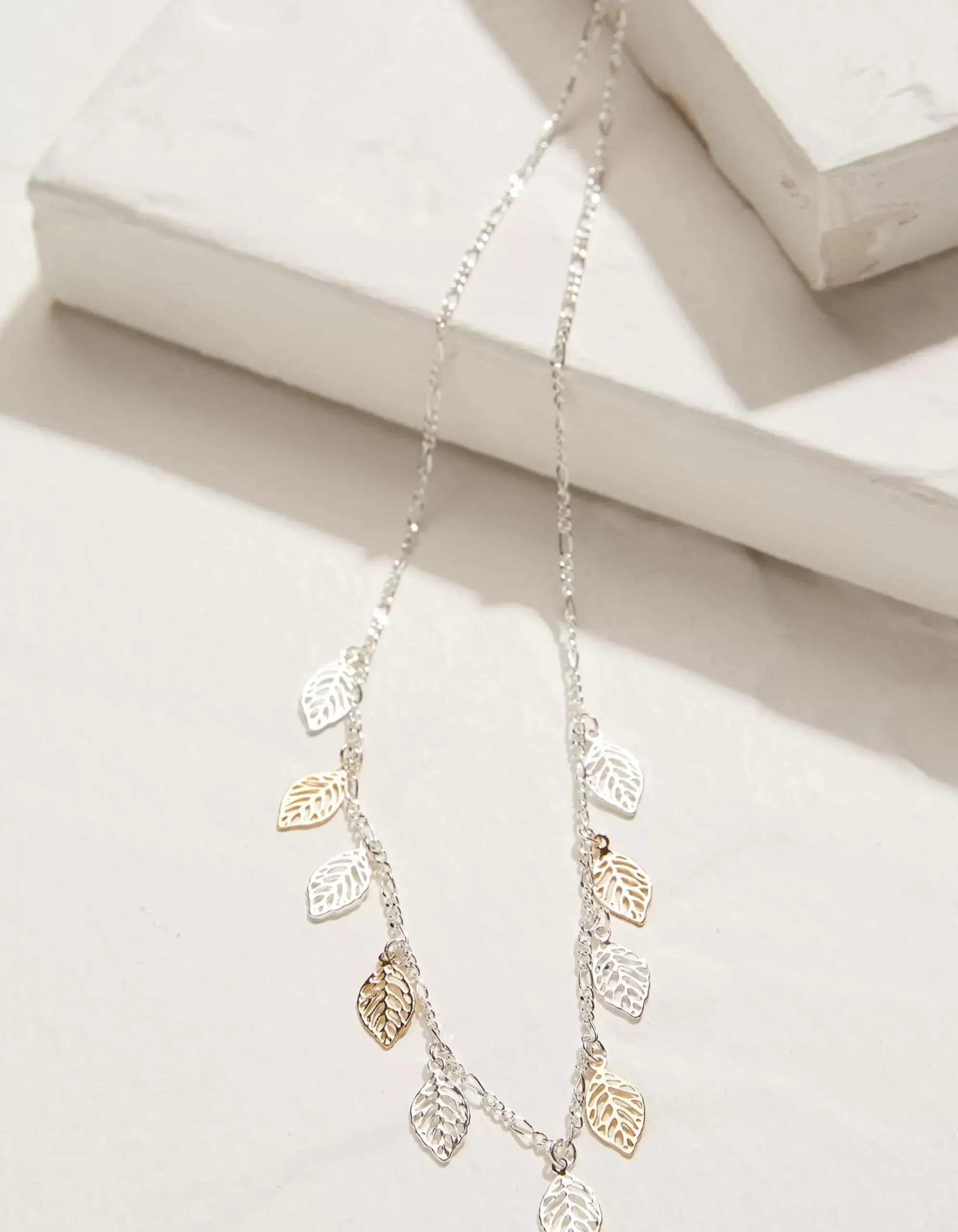 Women FatFace View All|Filagree Leaf Necklace