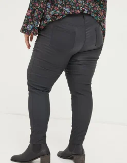 Women FatFace Trousers & Leggings|Five Pocket Coated Jegging